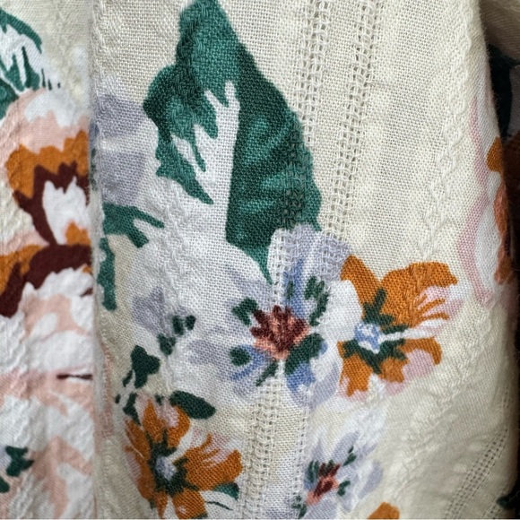 Lauren Conrad Fall Print Floral Ruffle Puff Sleeve Dress Size XXL - Picture 8 of 14